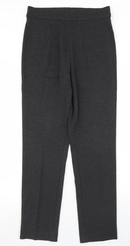 Womens UK Size 10 Marks and Spencer Regular Fit Dress Pants Grey Trousers