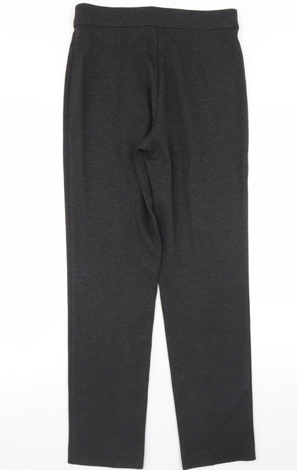 Womens UK Size 10 Marks and Spencer Regular Fit Dress Pants Grey Trousers