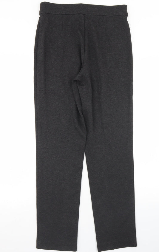 Womens UK Size 10 Marks and Spencer Regular Fit Dress Pants Grey Trousers