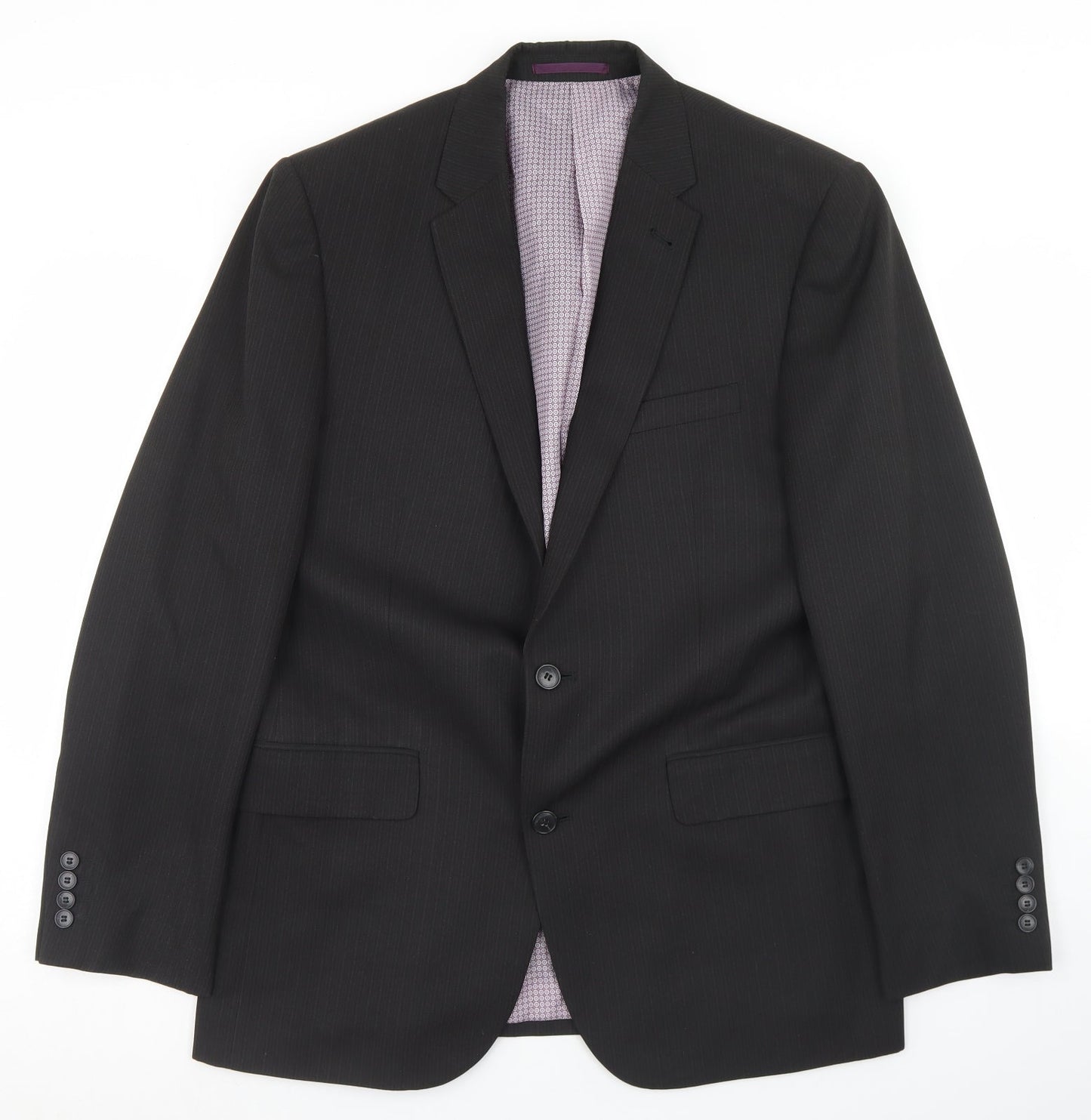 Mens UK Size 42 Taylor & Wright Regular Black Suit Jacket