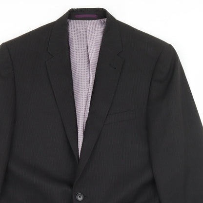 Mens UK Size 42 Taylor & Wright Regular Black Suit Jacket