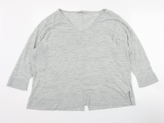 Womens UK Size 20 Per Una Grey Pullover Jumper