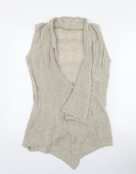 Womens UK Size 10 Evie Beige Cardigan Jumper