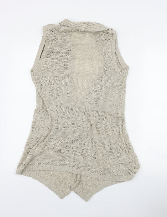 Womens UK Size 10 Evie Beige Cardigan Jumper