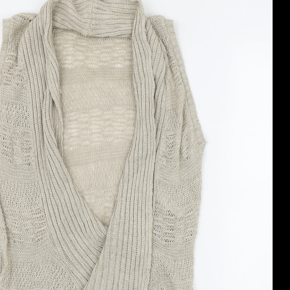 Womens UK Size 10 Evie Beige Cardigan Jumper