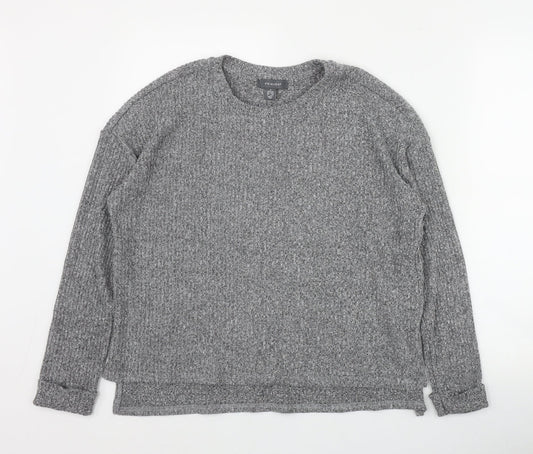 Primark Womens Grey Round Neck  Polyester Pullover Jumper Size S