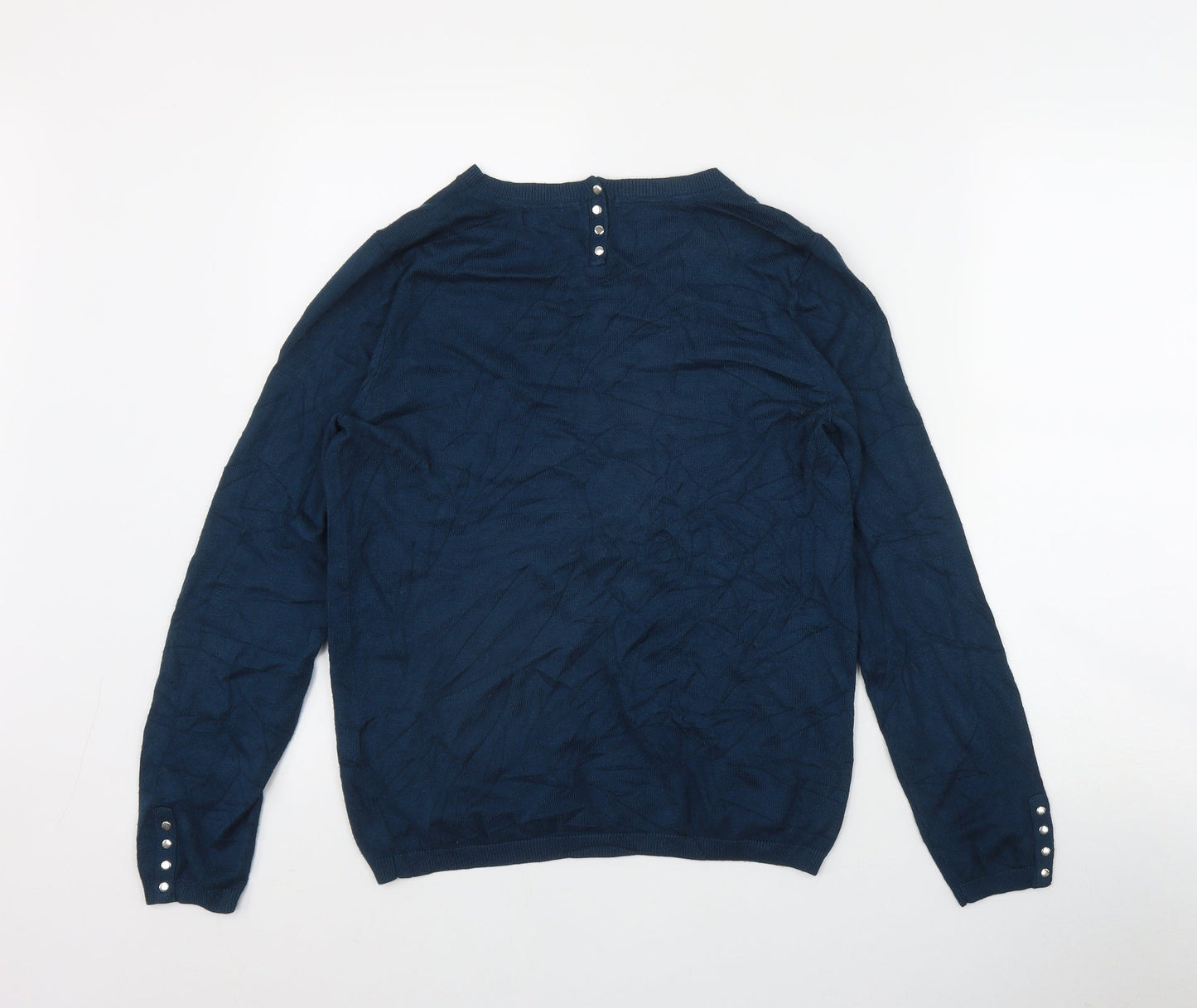Womens UK Size 10 Collection Blue Pullover Jumper
