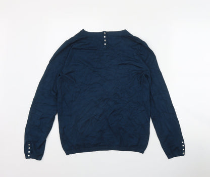 Womens UK Size 10 Collection Blue Pullover Jumper