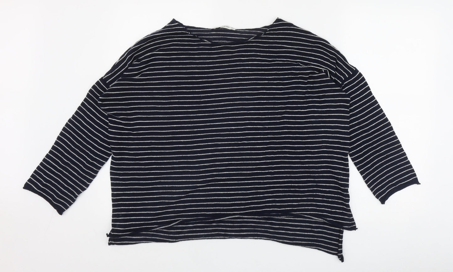 Womens UK Size S Zara Blue Pullover Jumper