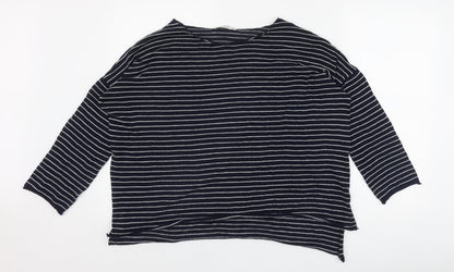 Womens UK Size S Zara Blue Pullover Jumper
