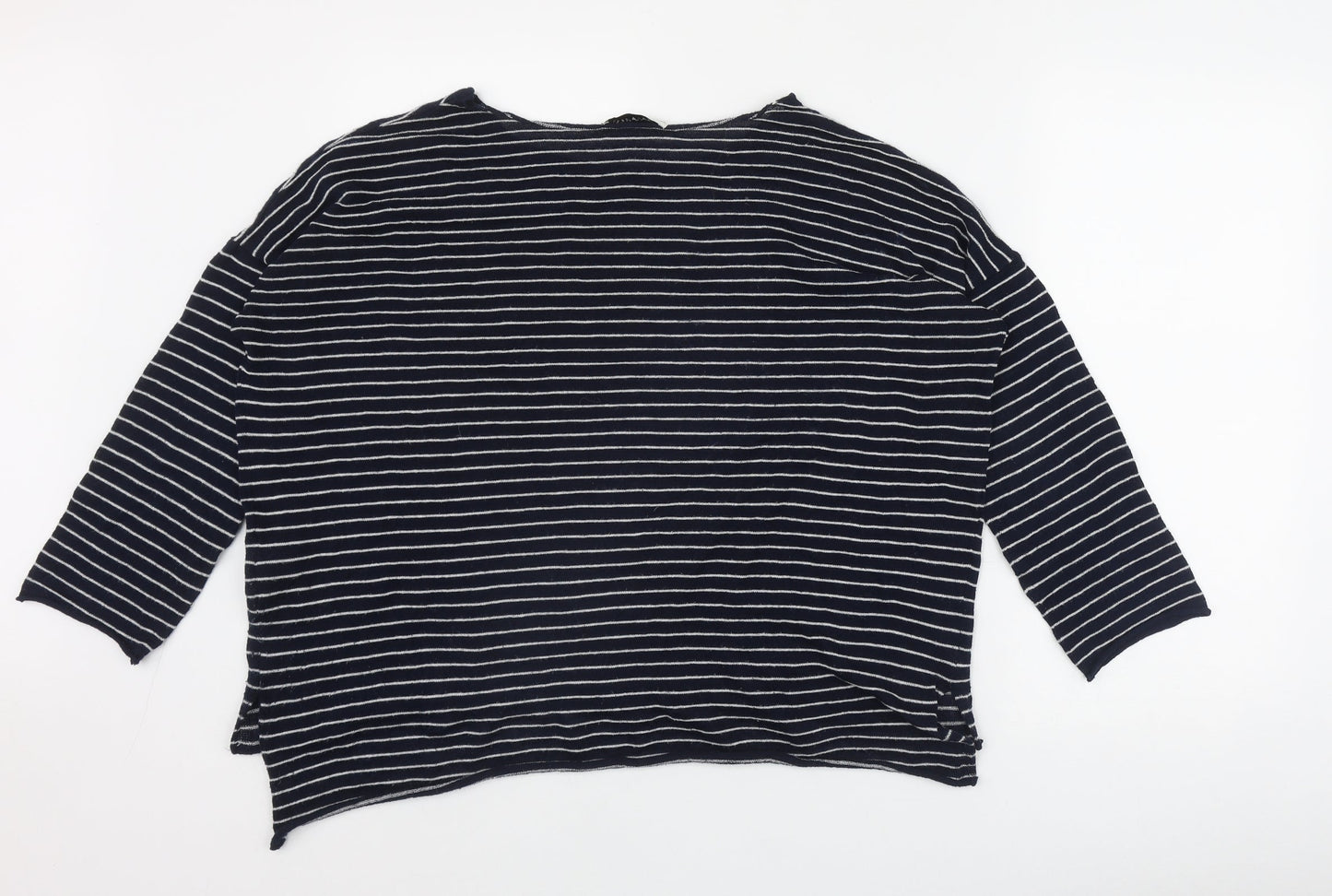 Womens UK Size S Zara Blue Pullover Jumper