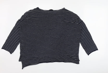 Womens UK Size S Zara Blue Pullover Jumper