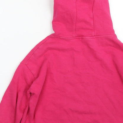 NEXT Girls Pink  Cotton Pullover Hoodie Size 9 Years  Pullover - It's Cool ; Be Kind