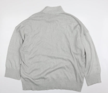 Womens UK Size 14 Missguided Grey Pullover Jumper