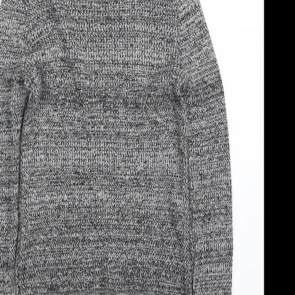 New Look Girls Grey Crew Neck  Acrylic Pullover Jumper Size 12 Years  Pullover