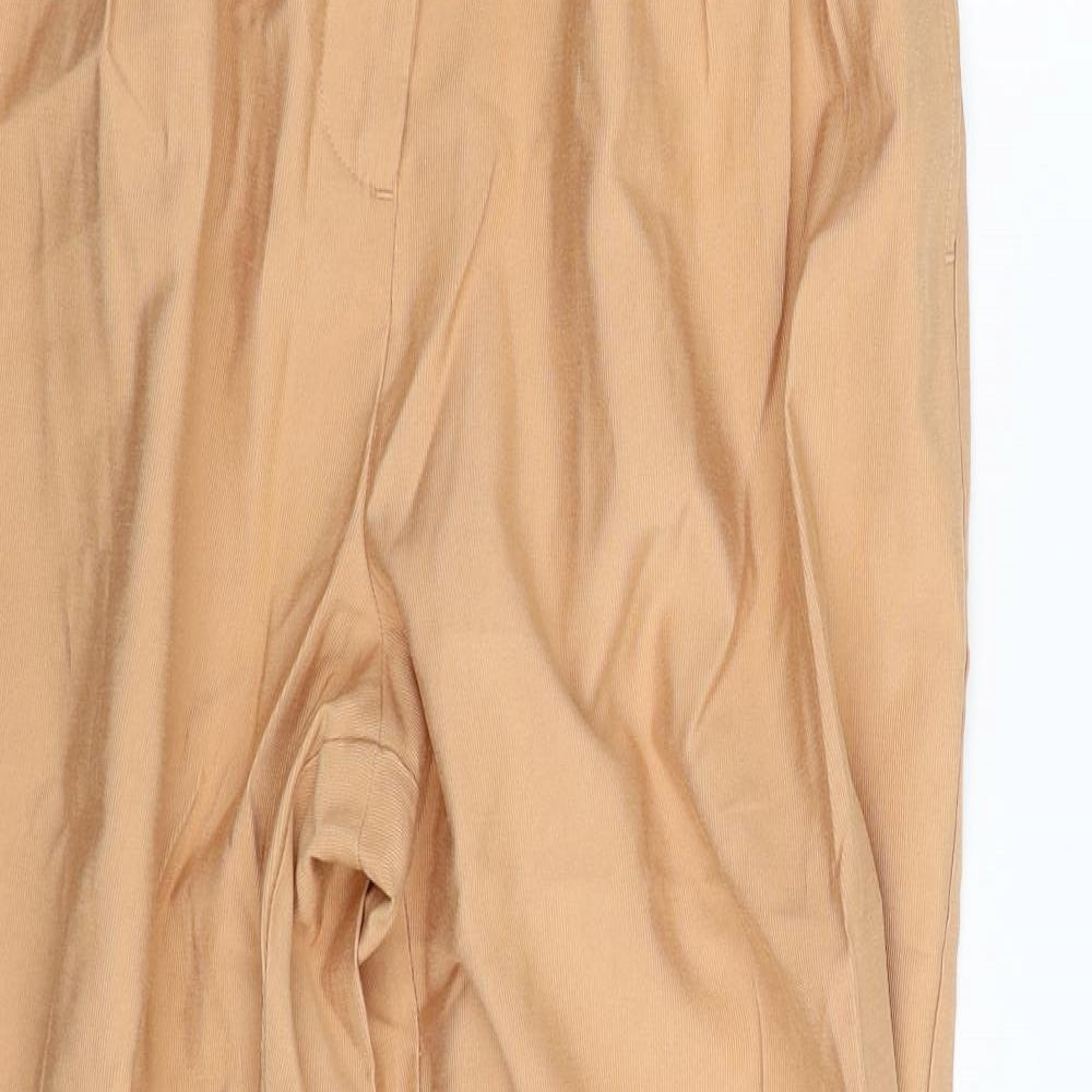 Primark Womens Orange  Viscose Trousers  Size 12 L31 in Regular Zip