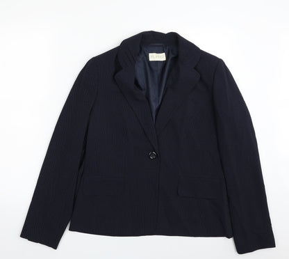 Womens UK Size 12 Planet Blue Jacket Blazer