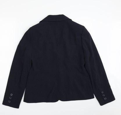 Womens UK Size 12 Planet Blue Jacket Blazer