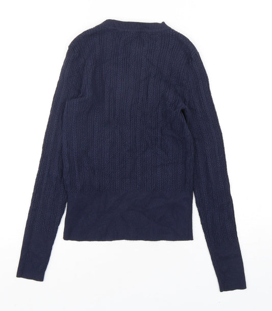 Womens UK Size 6 Marks and Spencer Blue Pullover Jumper