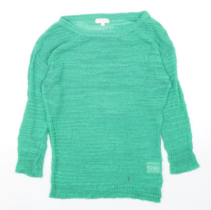 Womens UK Size S Paramour Green Pullover Jumper