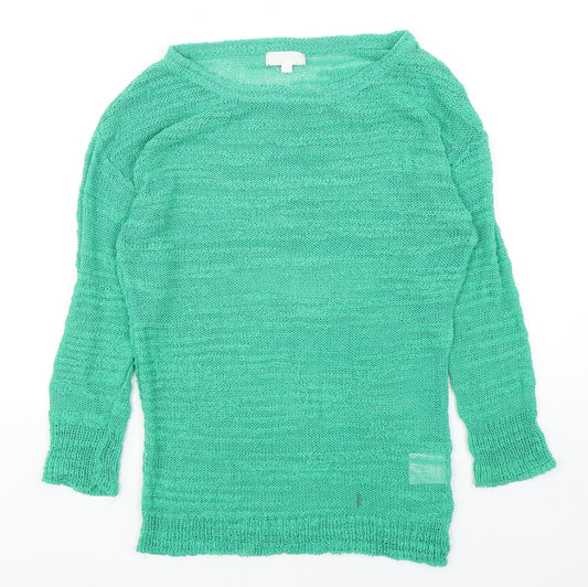 Womens UK Size S Paramour Green Pullover Jumper