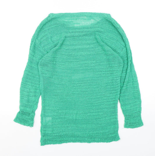 Womens UK Size S Paramour Green Pullover Jumper