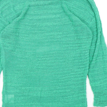 Womens UK Size S Paramour Green Pullover Jumper
