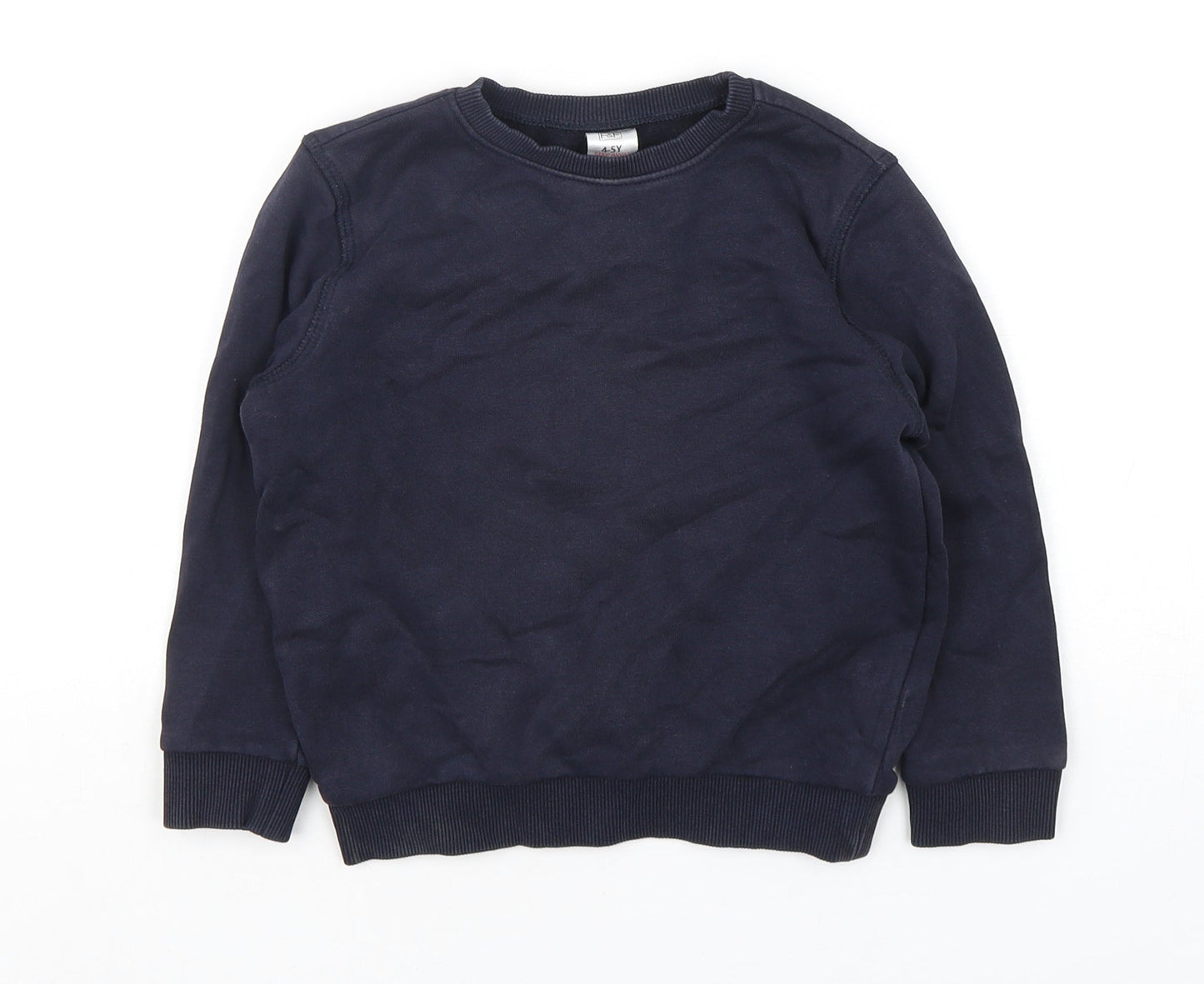 F&F Boys Blue  Cotton Pullover Sweatshirt Size 4-5 Years