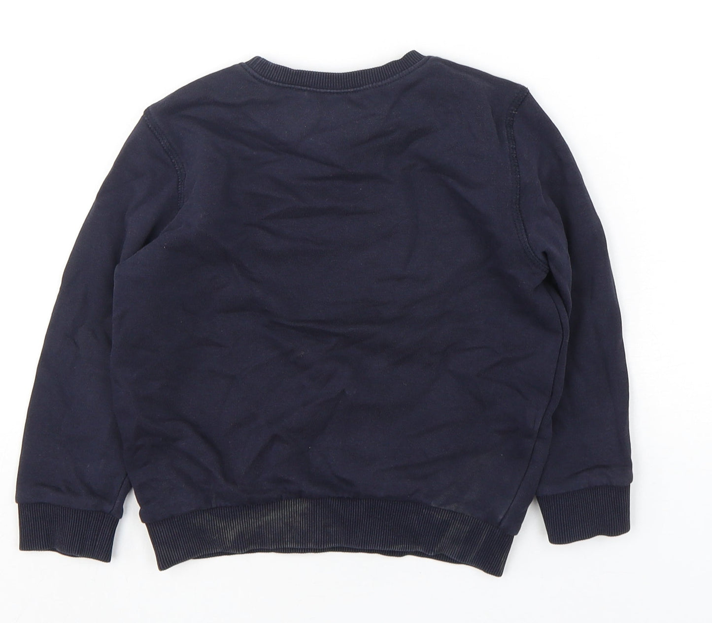 F&F Boys Blue  Cotton Pullover Sweatshirt Size 4-5 Years