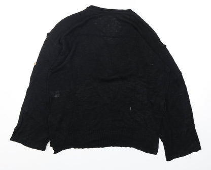 Womens UK Size M Preworn Black Pullover Jumper