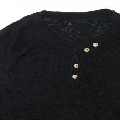 Womens UK Size M Preworn Black Pullover Jumper