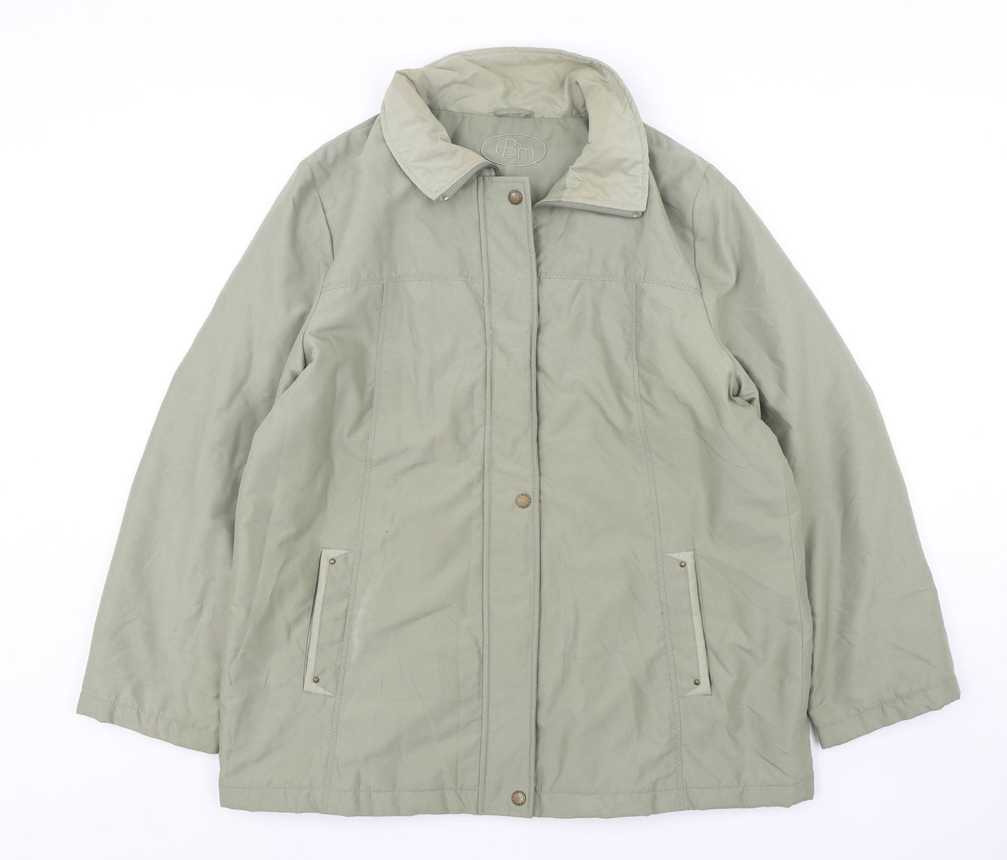 Womens UK Size M Bonmarche Green Parka Coat