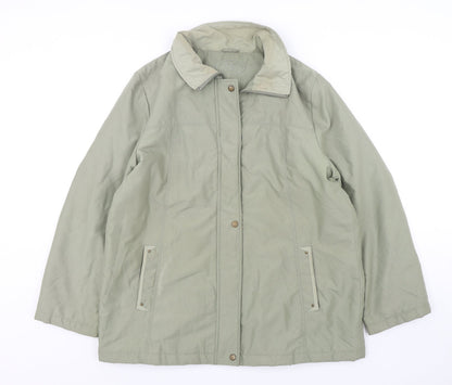 Womens UK Size M Bonmarche Green Parka Coat