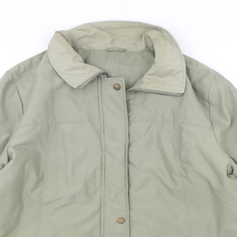 Womens UK Size M Bonmarche Green Parka Coat
