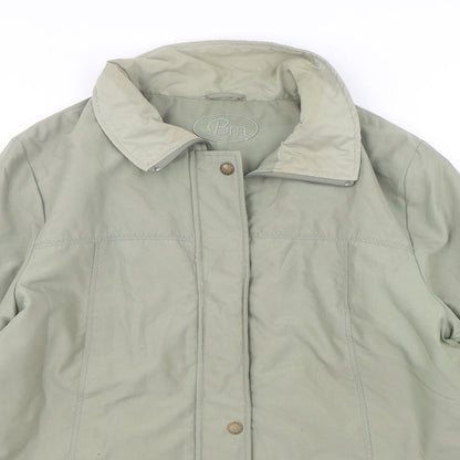 Womens UK Size M Bonmarche Green Parka Coat
