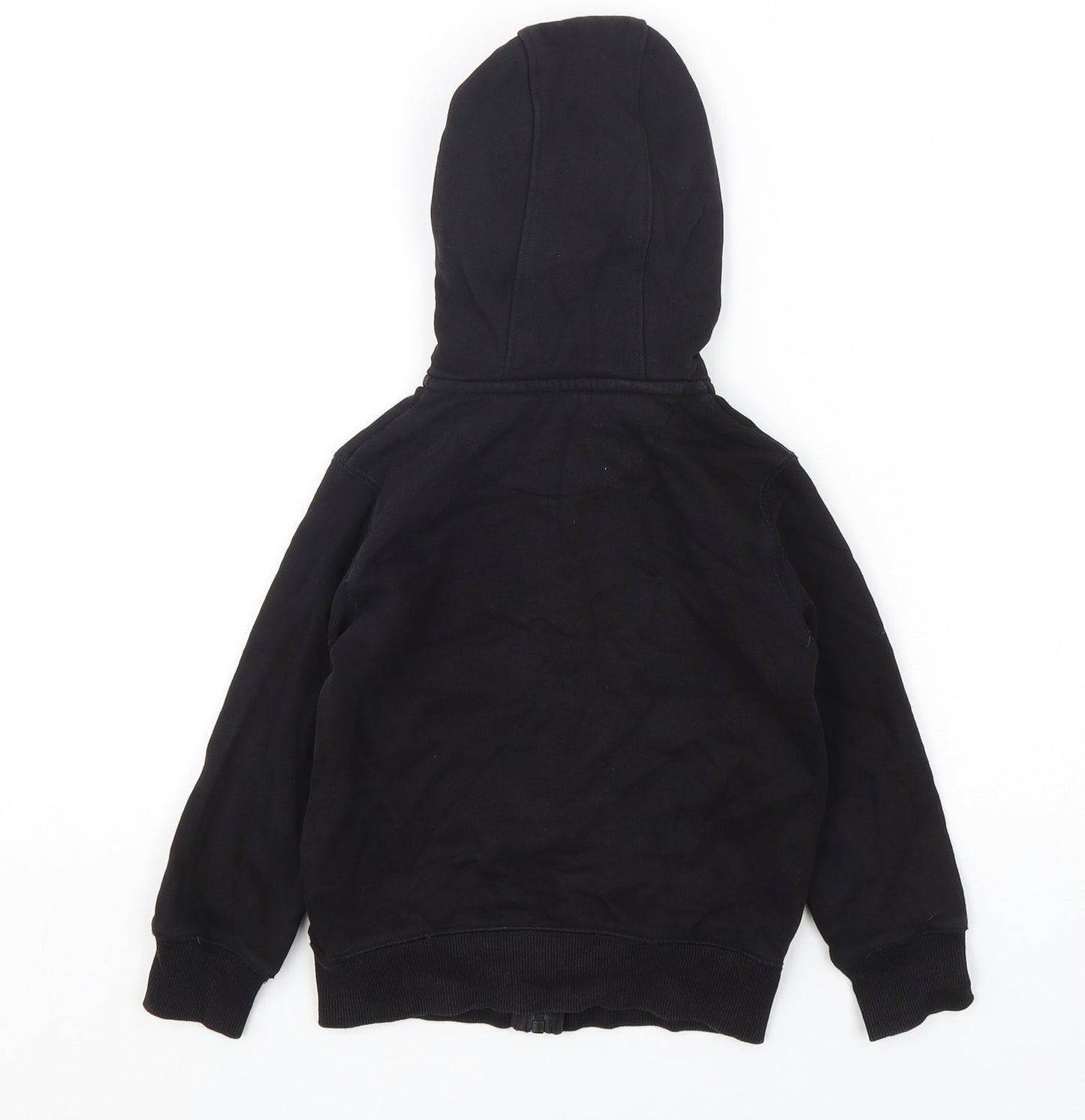Matalan  Boys Black  Cotton Full Zip Hoodie Size 5 Years