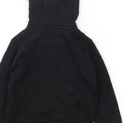 Matalan  Boys Black  Cotton Full Zip Hoodie Size 5 Years