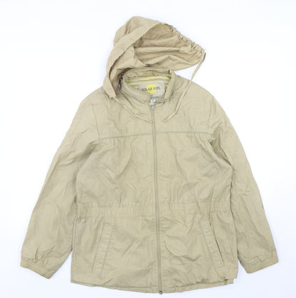 Solar Girl Womens Beige   Parka Coat Size 12
