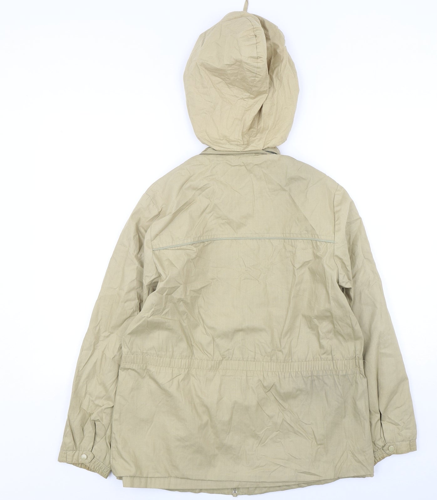 Solar Girl Womens Beige   Parka Coat Size 12