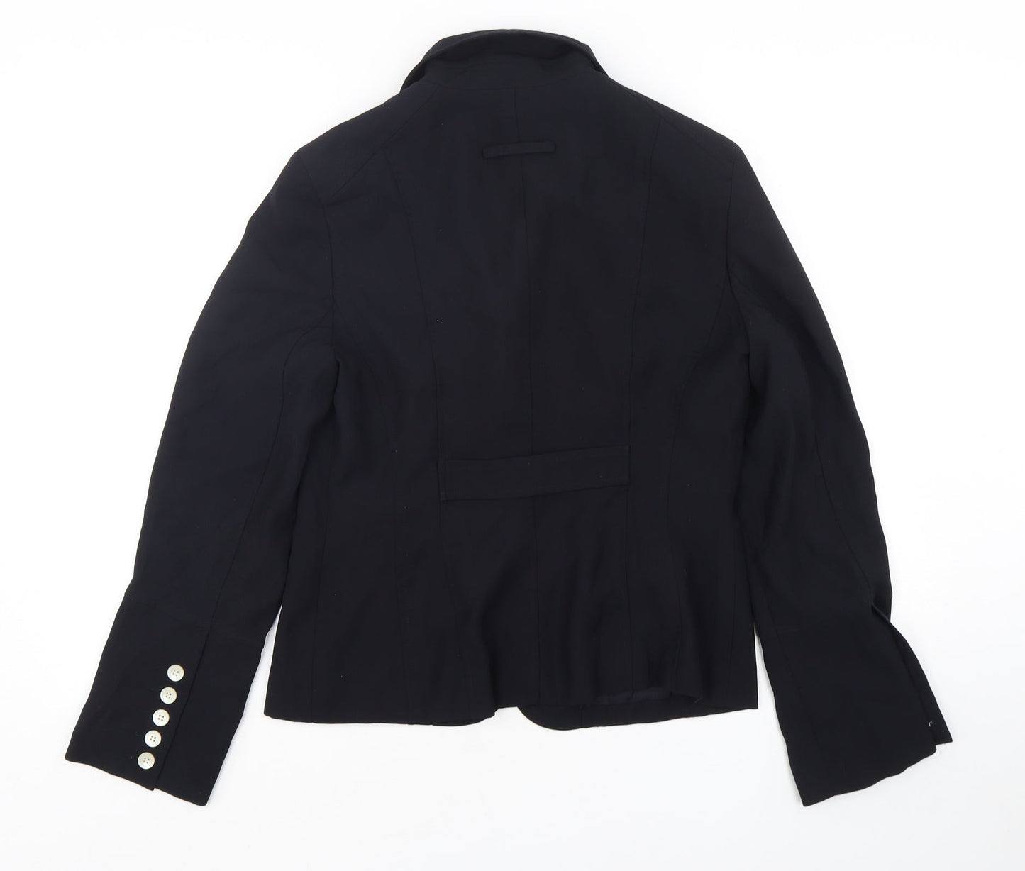 Anne Klein  Womens Black  Polyester Jacket Blazer Size 8