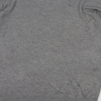 Primark Womens Grey Round Neck  Viscose Pullover Jumper Size 12