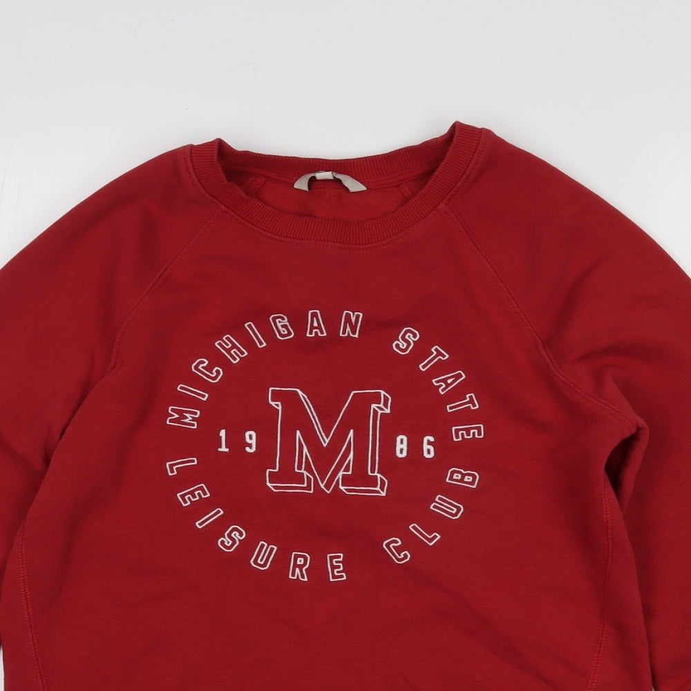 Mens UK Size XS NEXT Red Pullover Sweatshirt