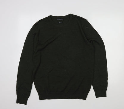 Mens UK Size M Dunnes Stores Green Pullover Sweatshirt