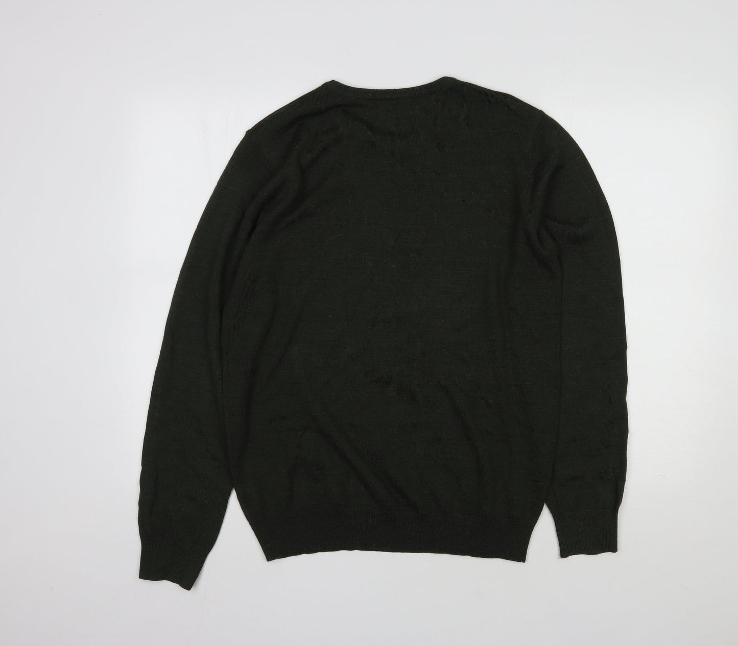 Mens UK Size M Dunnes Stores Green Pullover Sweatshirt