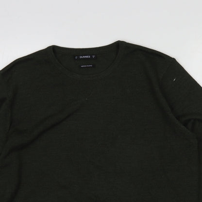 Mens UK Size M Dunnes Stores Green Pullover Sweatshirt