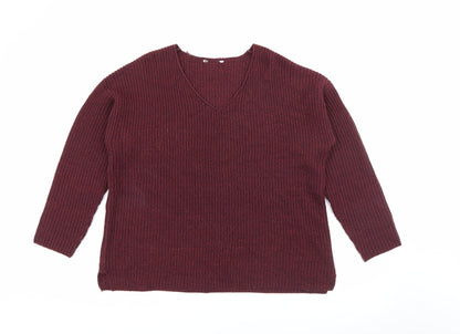 Womens UK Size 14 Pep & Co Purple Pullover Jumper