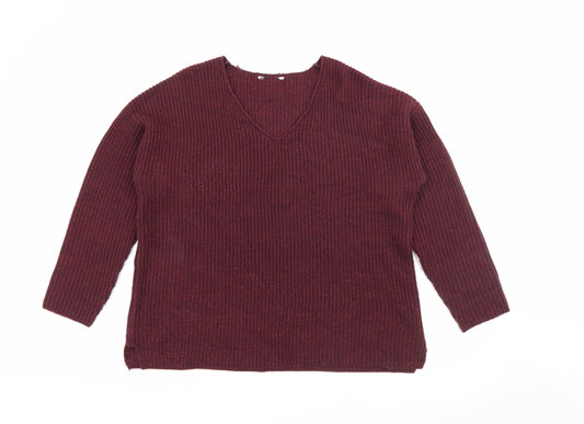 Womens UK Size 14 Pep & Co Purple Pullover Jumper