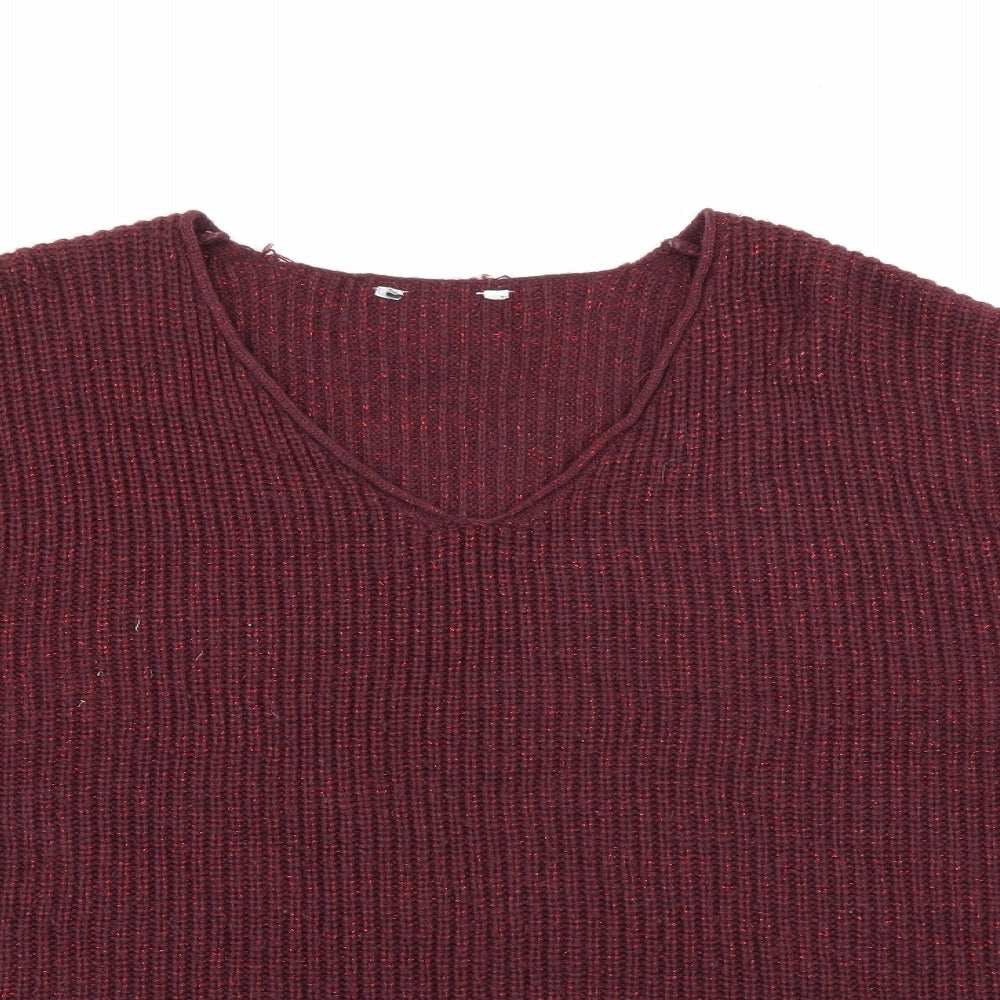 Womens UK Size 14 Pep & Co Purple Pullover Jumper