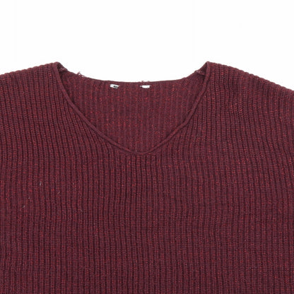 Womens UK Size 14 Pep & Co Purple Pullover Jumper