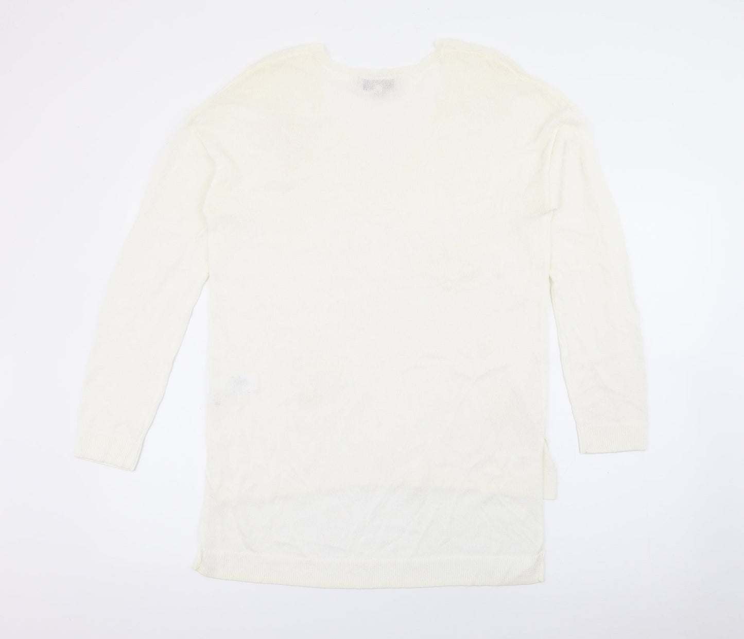 Womens UK Size 12 NEXT White Pullover Jumper